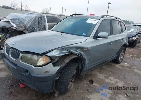 2005 BMW X3 3.0I z USA, uszkodzony, nr VIN WBXPA93475WD06251